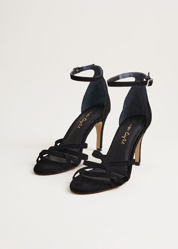 Phase Eight Barely There Heels Black Canada | VSEURQ-418